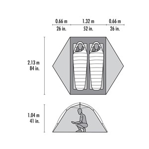 Namiot 2-osobowy Elixir 2 green