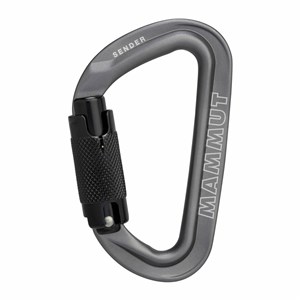 Karabinek Sender Twistlock Carabiner grey