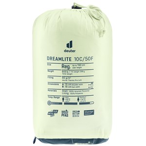 Śpiwór Dreamlite 10C nautic-breeze zamek lewy