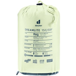 Śpiwór Dreamlite 15C nautic-breeze zamek lewy