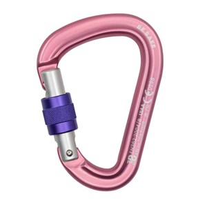 Karabinek Be Safe Screw Matt Pink