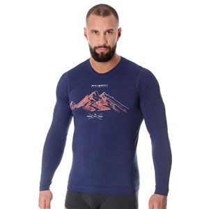 Koszulka męska Outdoor Wool Pro dark blue