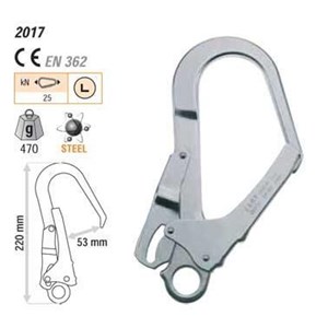 Karabinek stalowy Hook Steel 53mm