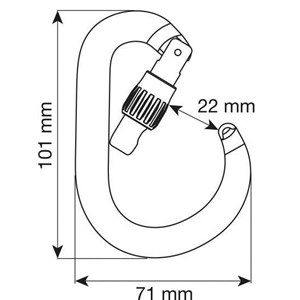 Karabinek HMS Nimbus Lock - fuschia