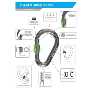 Karabinek HMS Nimbus Lock - blue