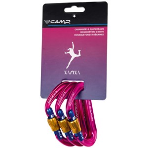 Zestaw karabinków Photon Lock Janja 3 Pack Fuchsia