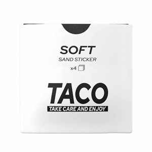 Pilnik do dłoni TACO yellow + zestaw naklejek SOFT