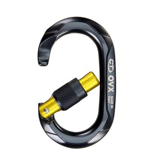Karabinek aluminiowy OVX SG anthracite/gold