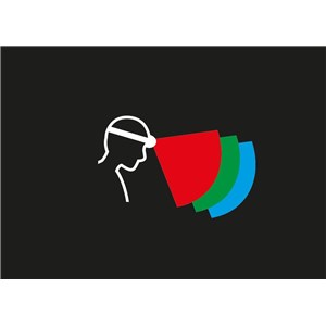 Latarka czołowa Aria 2R RGB niebieski