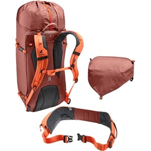 Plecak Guide 34+8 redwood-papaya