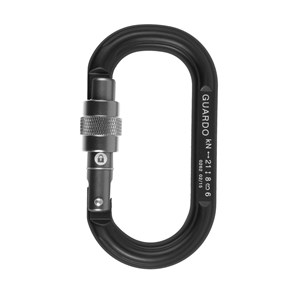 Karabinek owalny Guard O Black