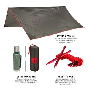 Tarp Grand Trunk Abrigo Rain Fly + Shelter