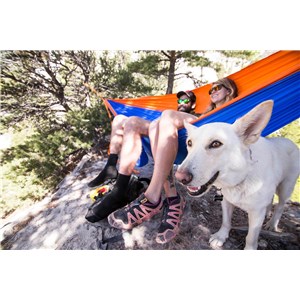 Hamak Double Deluxe Parachute nylon+Straps Chartre