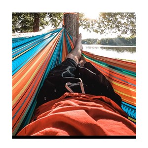 Hamak Double Deluxe Print nylon + Straps Cabo