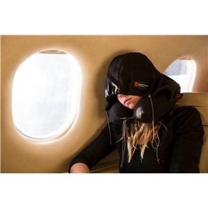 Poduszka z kapturem Hooded Travel Pillow Black