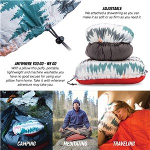 Poduszka Adjustable Travel Pillow Peacock Green