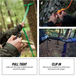 Taśmy do hamaka Grand Trunk Straps czarne