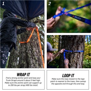 Taśmy do hamaka Grand Trunk Straps forest