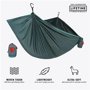 Hamak Grand Trunk TrunkTech Double teal/turquoise