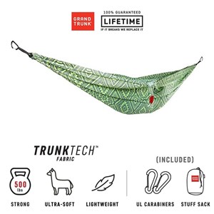 Hamak Grand Trunk TrunkTech Double Prints green ma