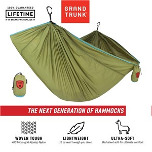 Hamak Grand Trunk TrunkTech Single green/aqua