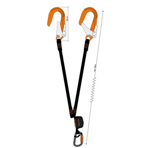 Lonża Nanolink Flex Y FS 64 ALU ANSI 1.8 m