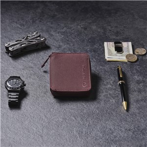 Portfel RFID Bi Fold Wallet Recycled Plum