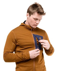 Bluza męska Lumiko Hooded walnut/cosmos