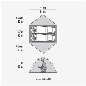 Namiot 2-osobowy Hubba Hubba NX Tent Green