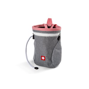 Woreczek na magnezję Dusty ECO + Belt grey/red