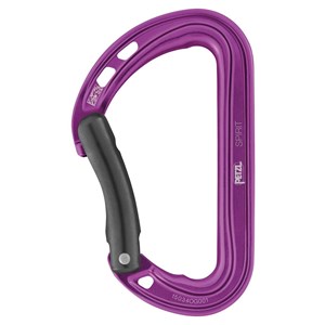 Karabinek Spirit wygięty fioletowy