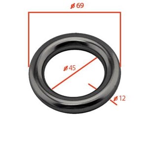 Pierścień aluminiowy O-ring 45 mm/69 mm