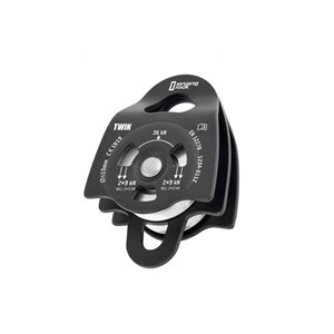 Bloczek Pulley Twin Roll Black