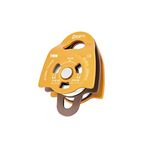 Bloczek Pulley Twin Roll silver/orange