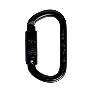 Karabinek stalowy Oval Steel Triplelock Black