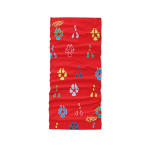 Chusta wielofunkcyjna 4 Fun - Trace red