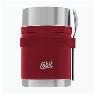 Sztućce Cutlery Set Silicone Band burgundy red L