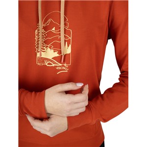 Bluza Bamboo Panaka Hoodie Lady orange