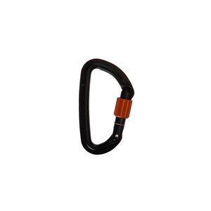 Karabinek Session Screw Gate black/tangerine