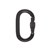 Karabinek Oval Keylock Screwgate Black