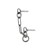 Stanowisko typu D Ring wklejany 160mm