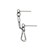 Stanowisko typu D Ring wklejany 160mm Draco