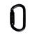 Karabinek stalowy Oval Steel Triplelock Black