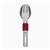 Sztućce Cutlery Set Silicone Band burgundy red L