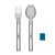 Sztućce Cutlery Set Silicone Band polar blue S
